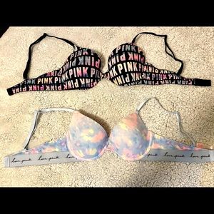 2 PINK Bra’s